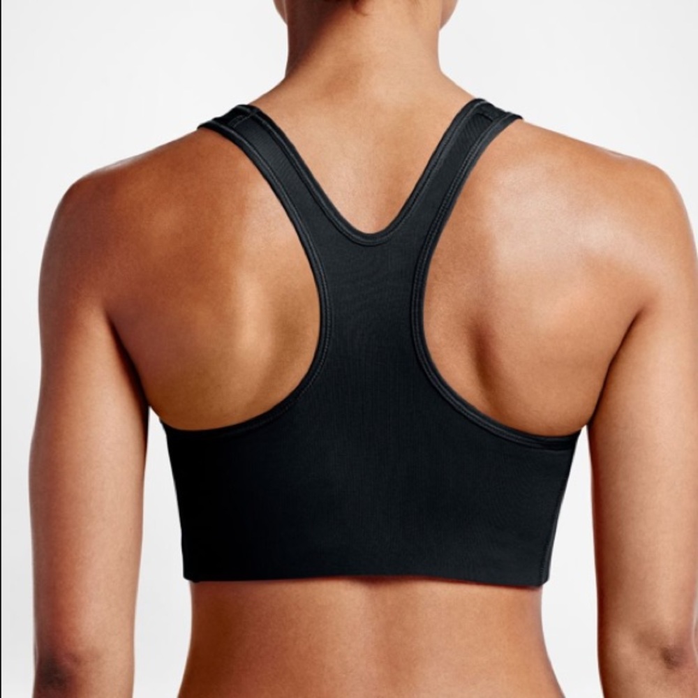 NWT Nike Swoosh Dri-Fit Sports Bra Black XS - Picture 2 of 9